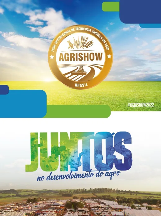 Material da comunicação visual da Agrishow 2022